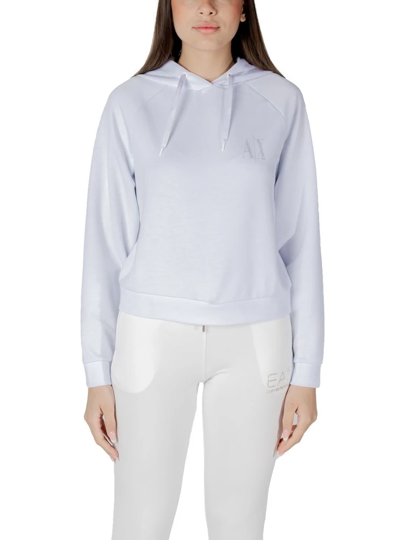 White Viscose Hoodie