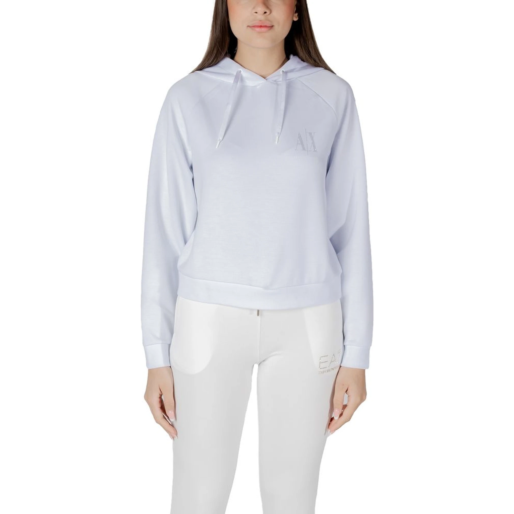 White Viscose Hoodie