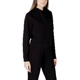 Black Viscose Hoodie