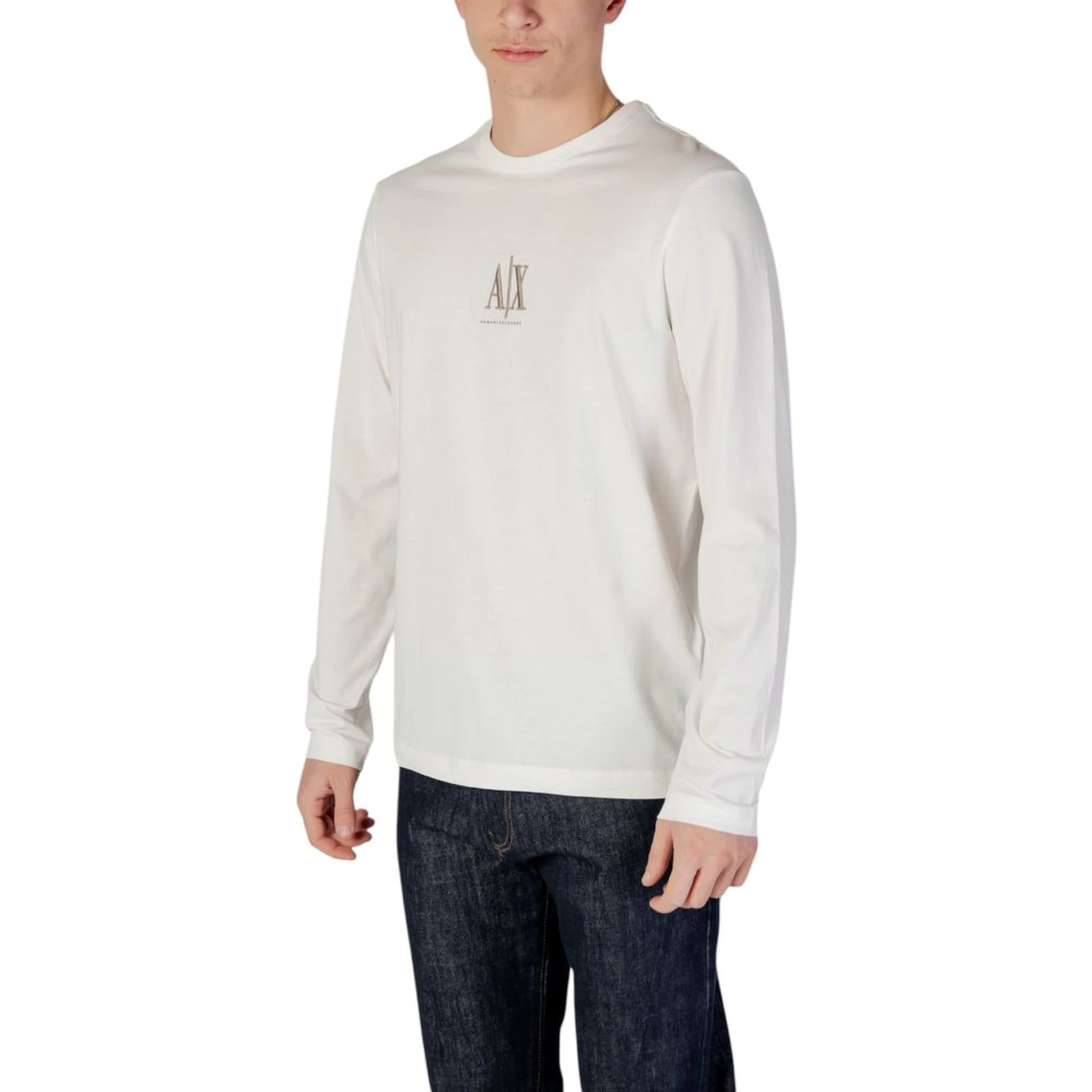 Cream Cotton Long Sleeve T-Shirt