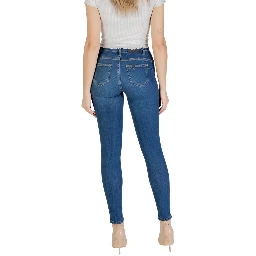 Blue Cotton Skinny Jeans