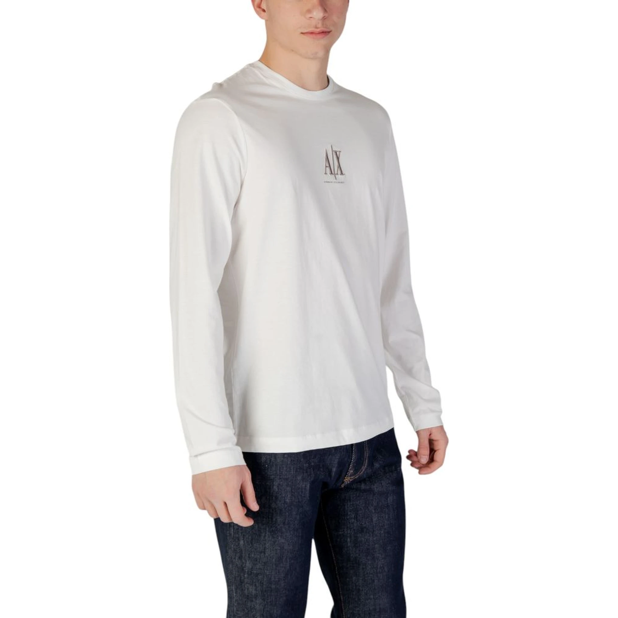 Cream Cotton Long Sleeve T-Shirt