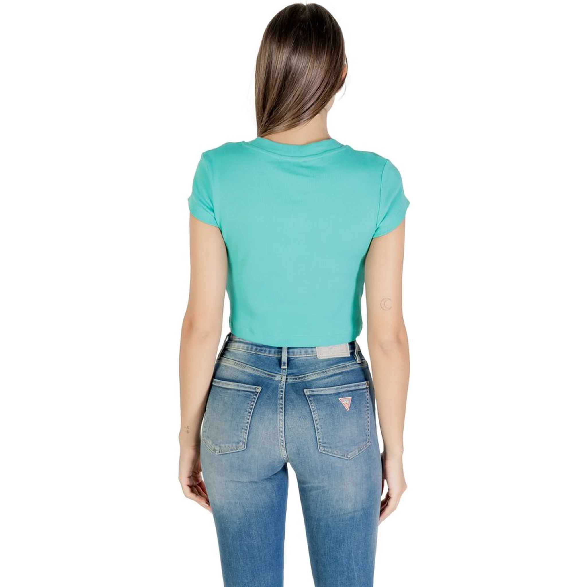 Turquoise Cotton T-Shirt