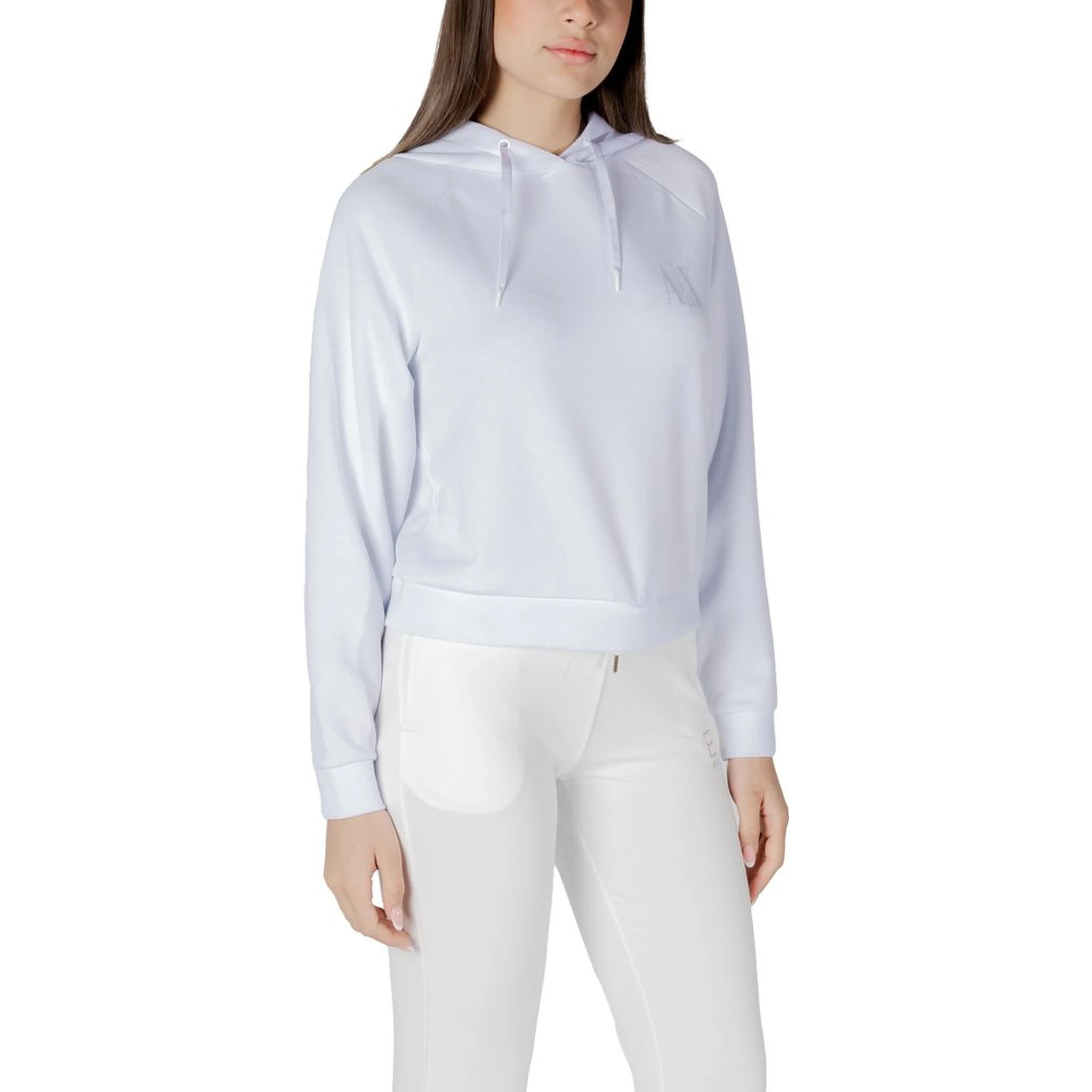 White Viscose Hoodie
