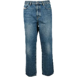 Blue Cotton Skinny Jeans