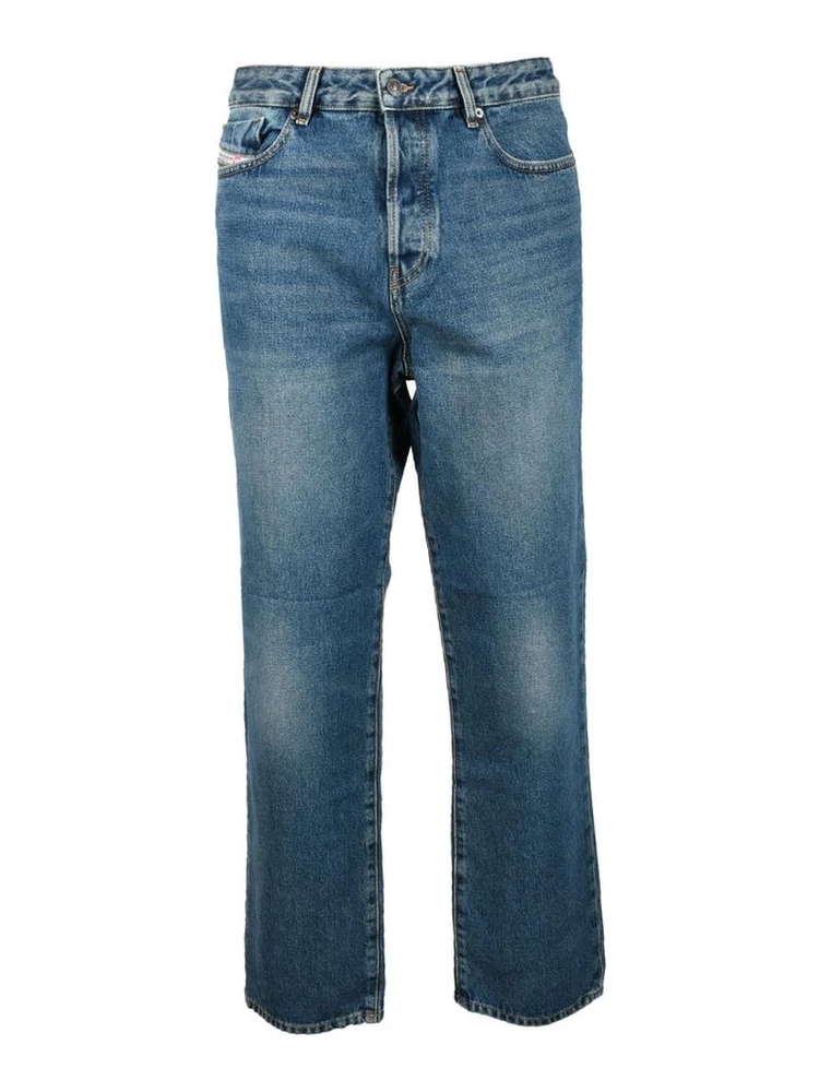 Blue Cotton Skinny Jeans