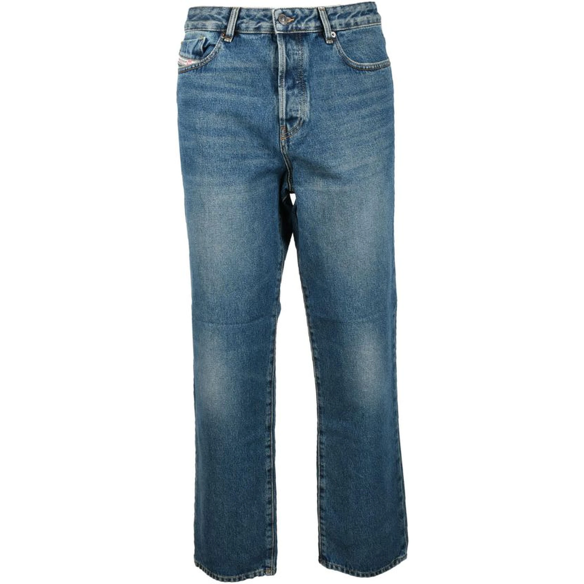 Blue Cotton Skinny Jeans
