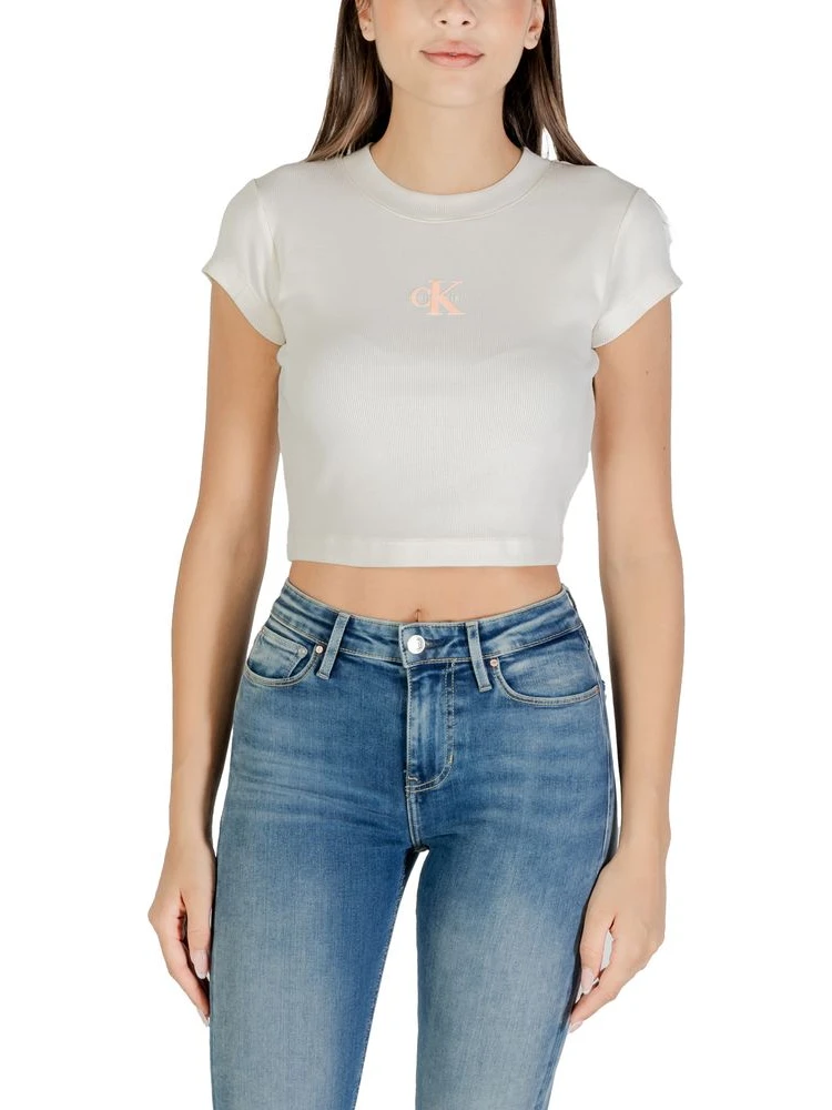 Cream Cotton T-Shirt