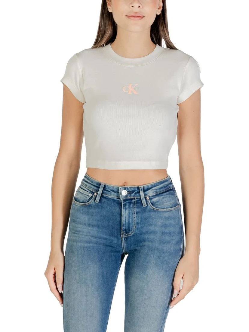 Cream Cotton T-Shirt