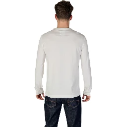 Cream Cotton Long Sleeve T-Shirt