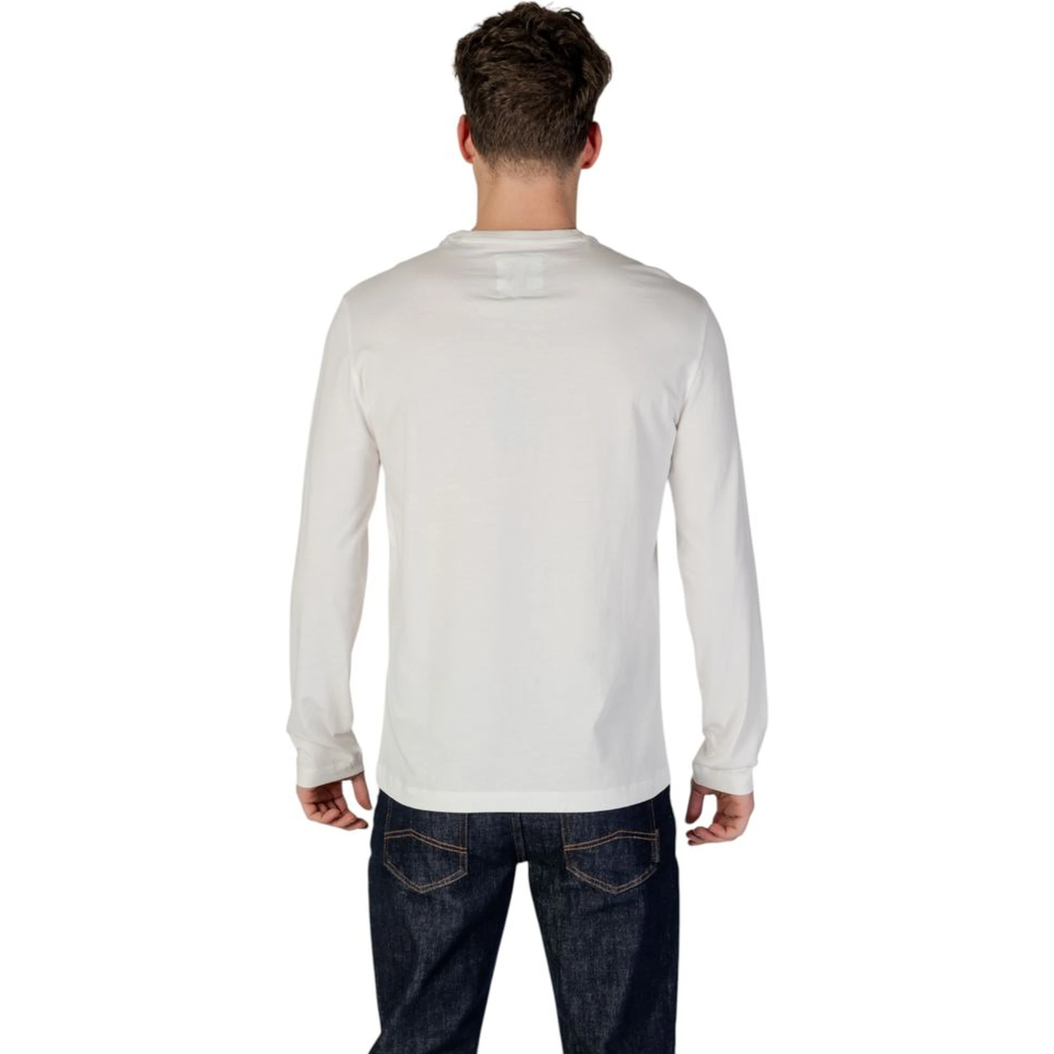 Cream Cotton Long Sleeve T-Shirt