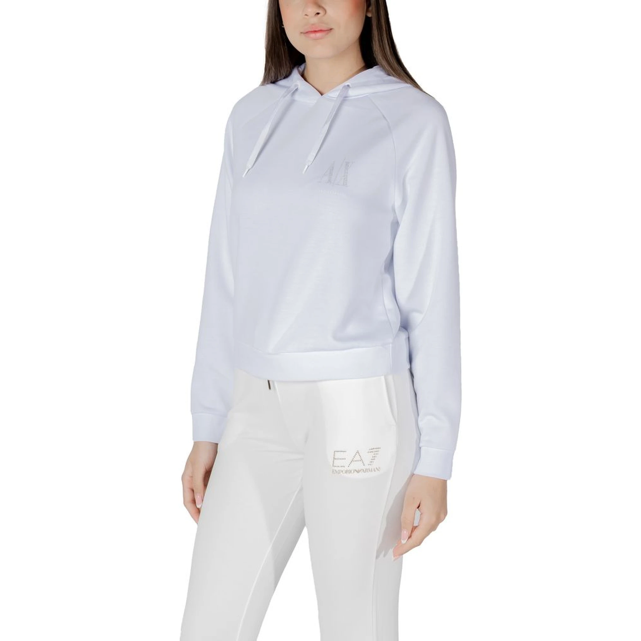 White Viscose Hoodie
