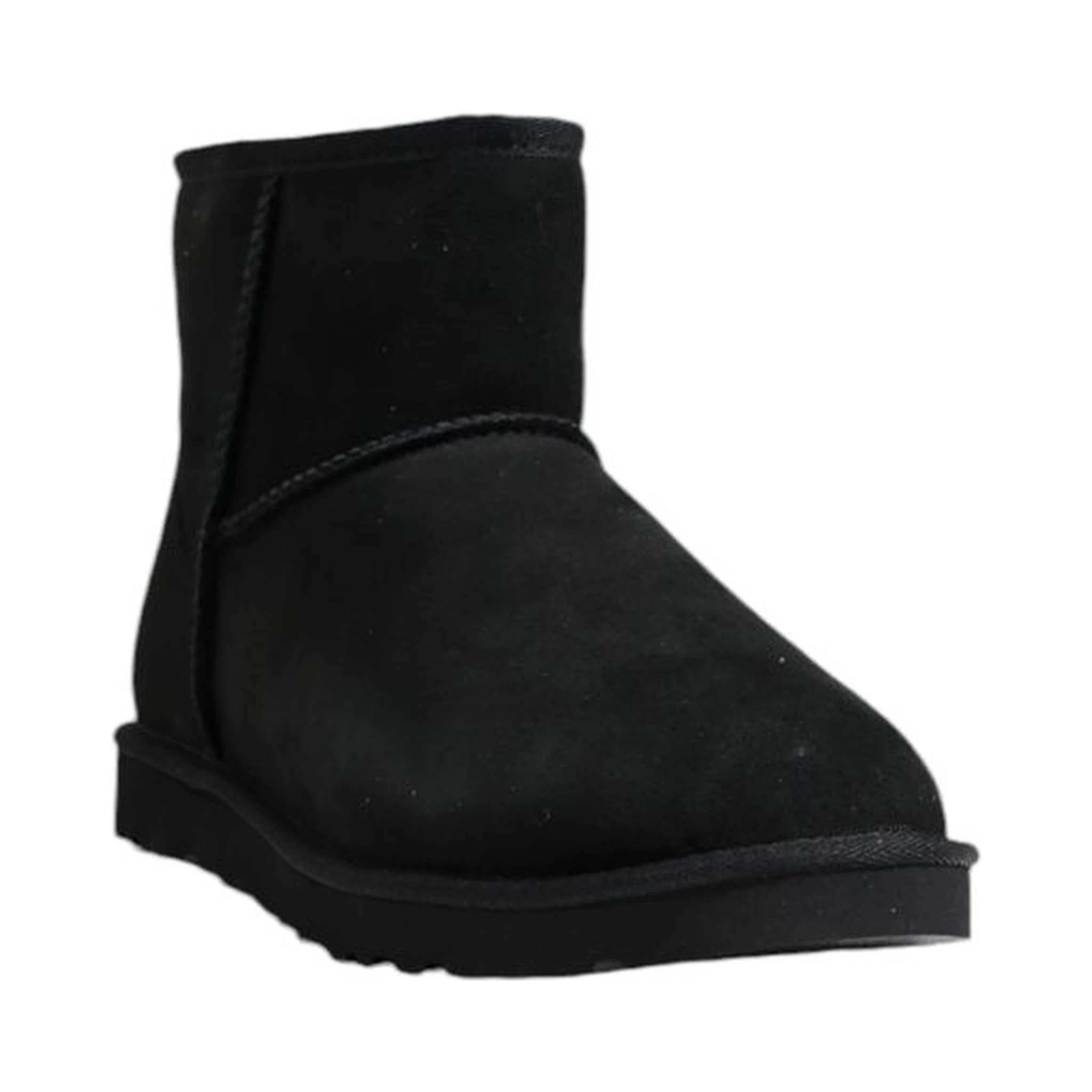 Black Suede Leather Ankle Boots