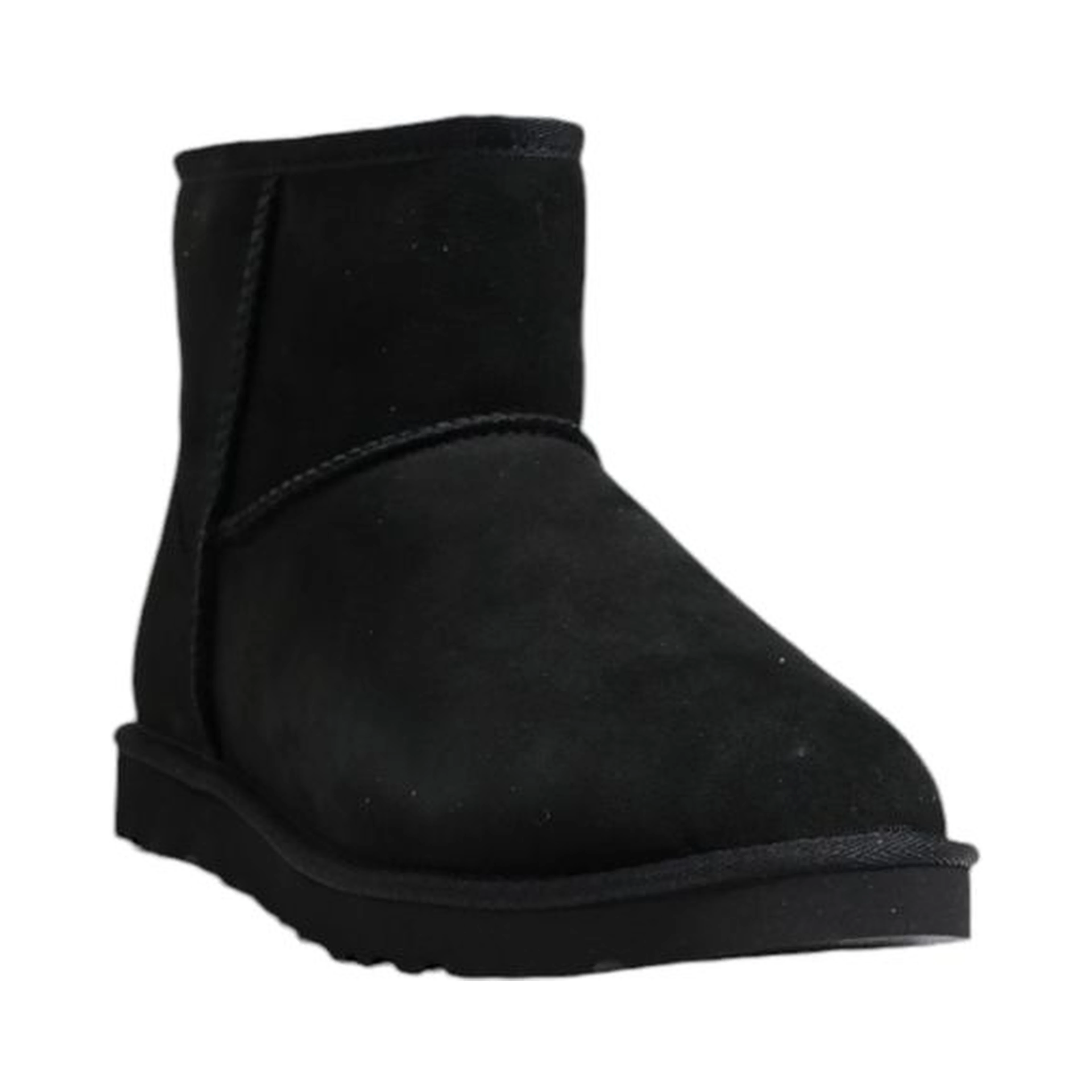 Black Suede Leather Ankle Boots