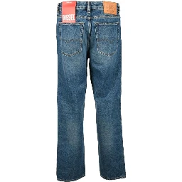 Blue Cotton Skinny Jeans