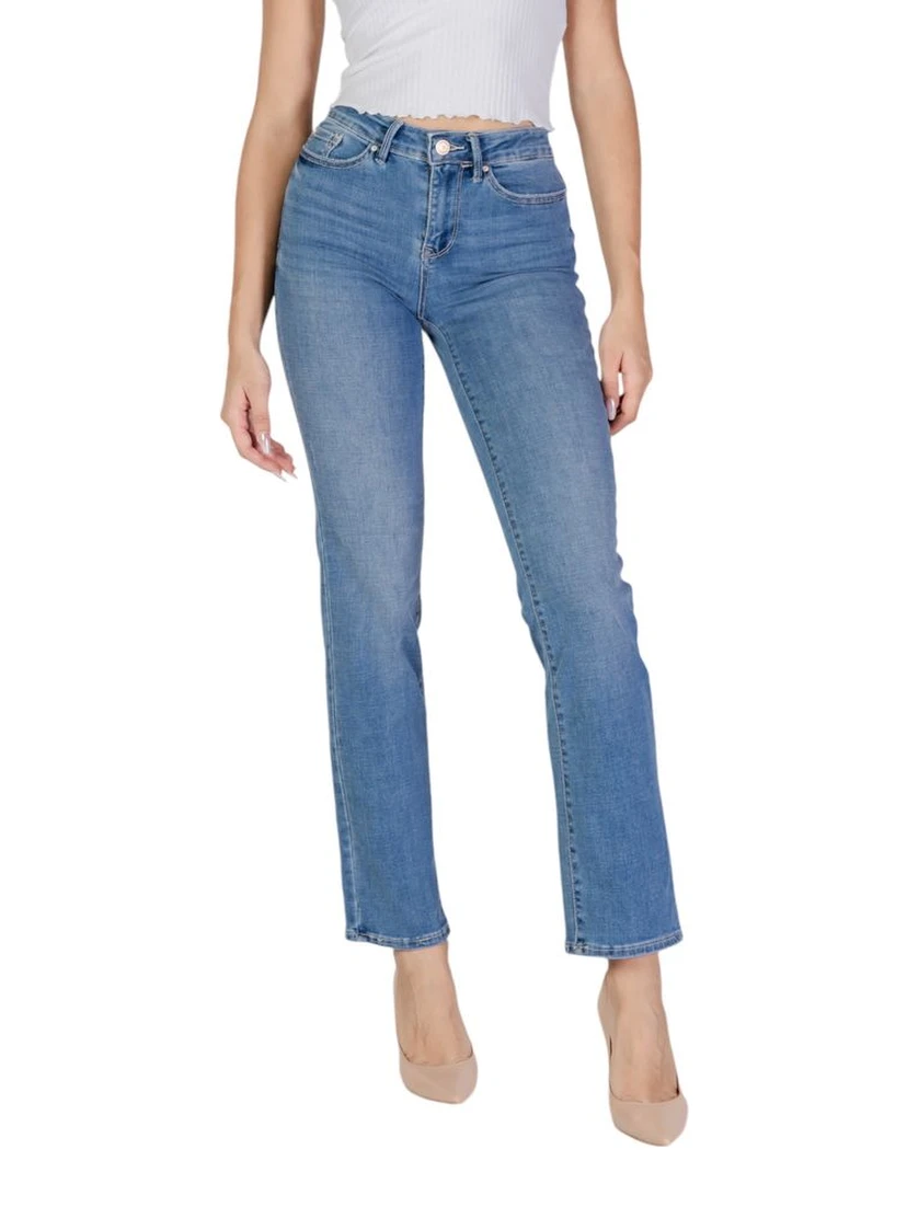 Light Blue Cotton Mom Jeans
