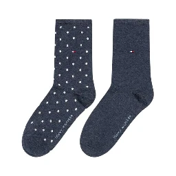 Blue Cotton Socks
