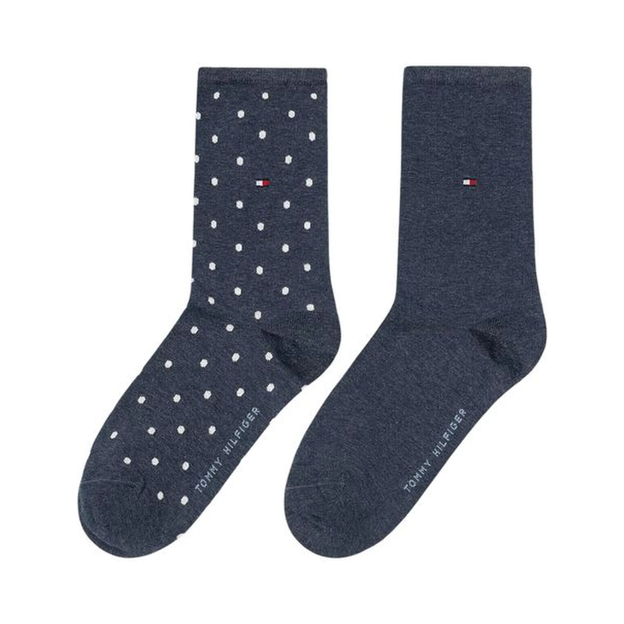Blue Cotton Socks