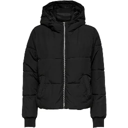Black Polyester Shell Jacket