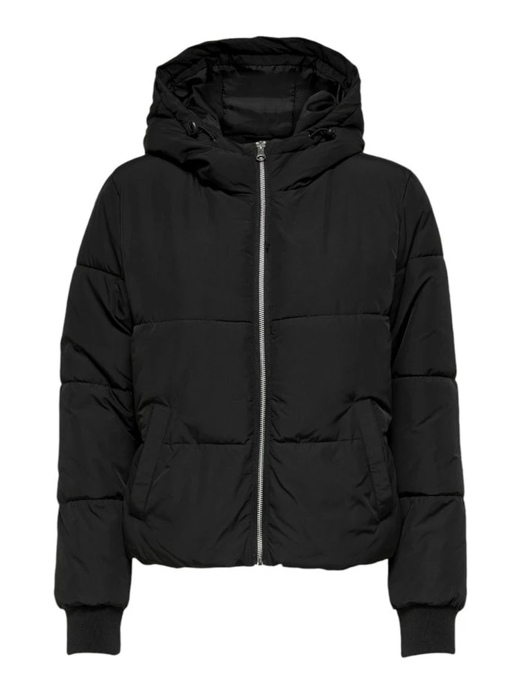 Black Polyester Shell Jacket