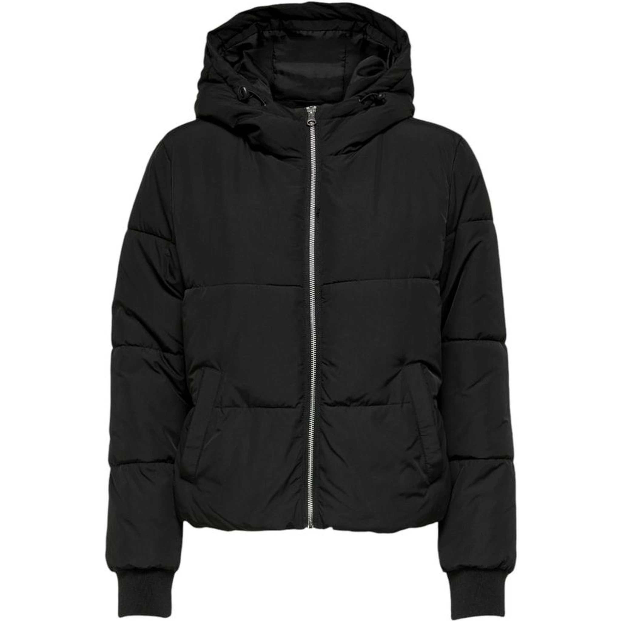 Black Polyester Shell Jacket