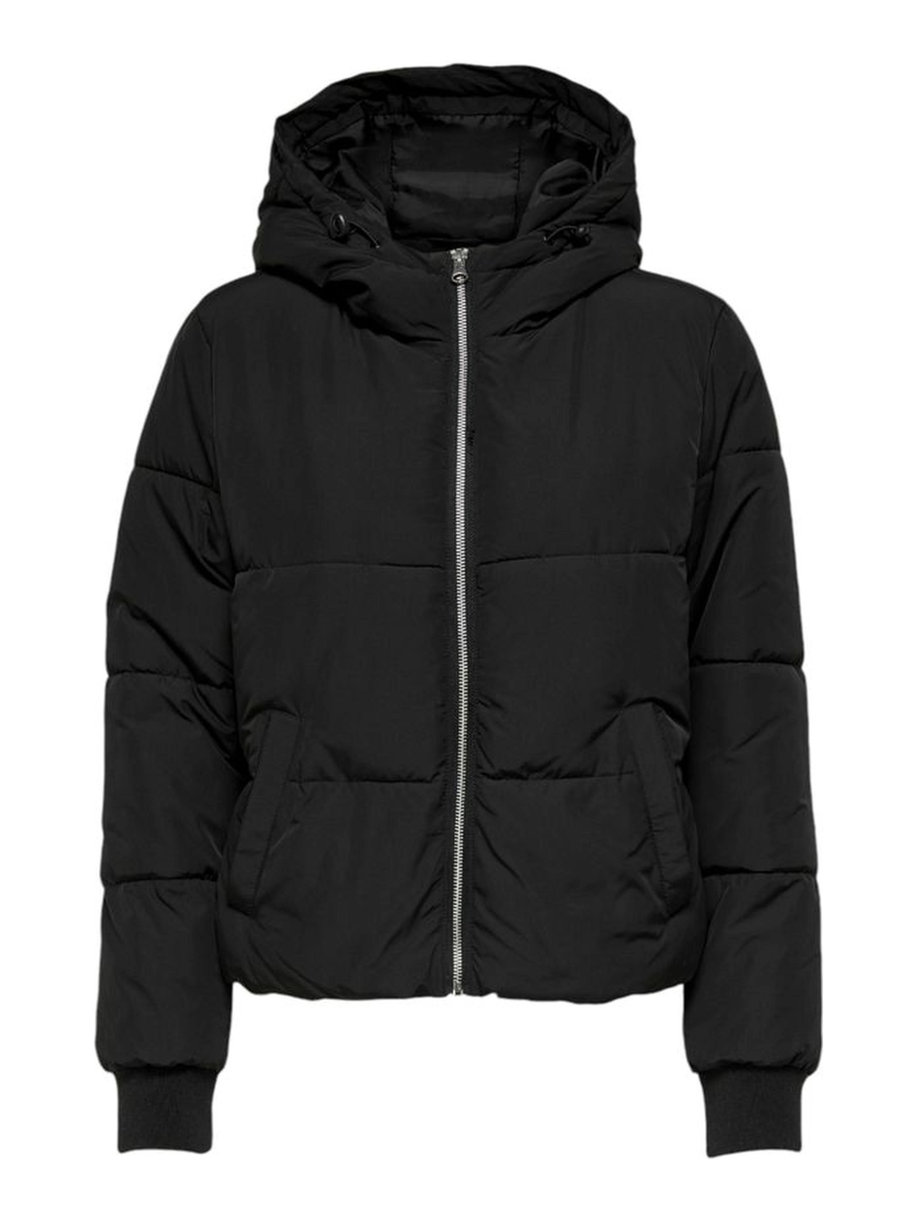 Black Polyester Shell Jacket