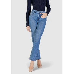 Light Blue Cotton Mom Jeans
