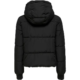 Black Polyester Shell Jacket