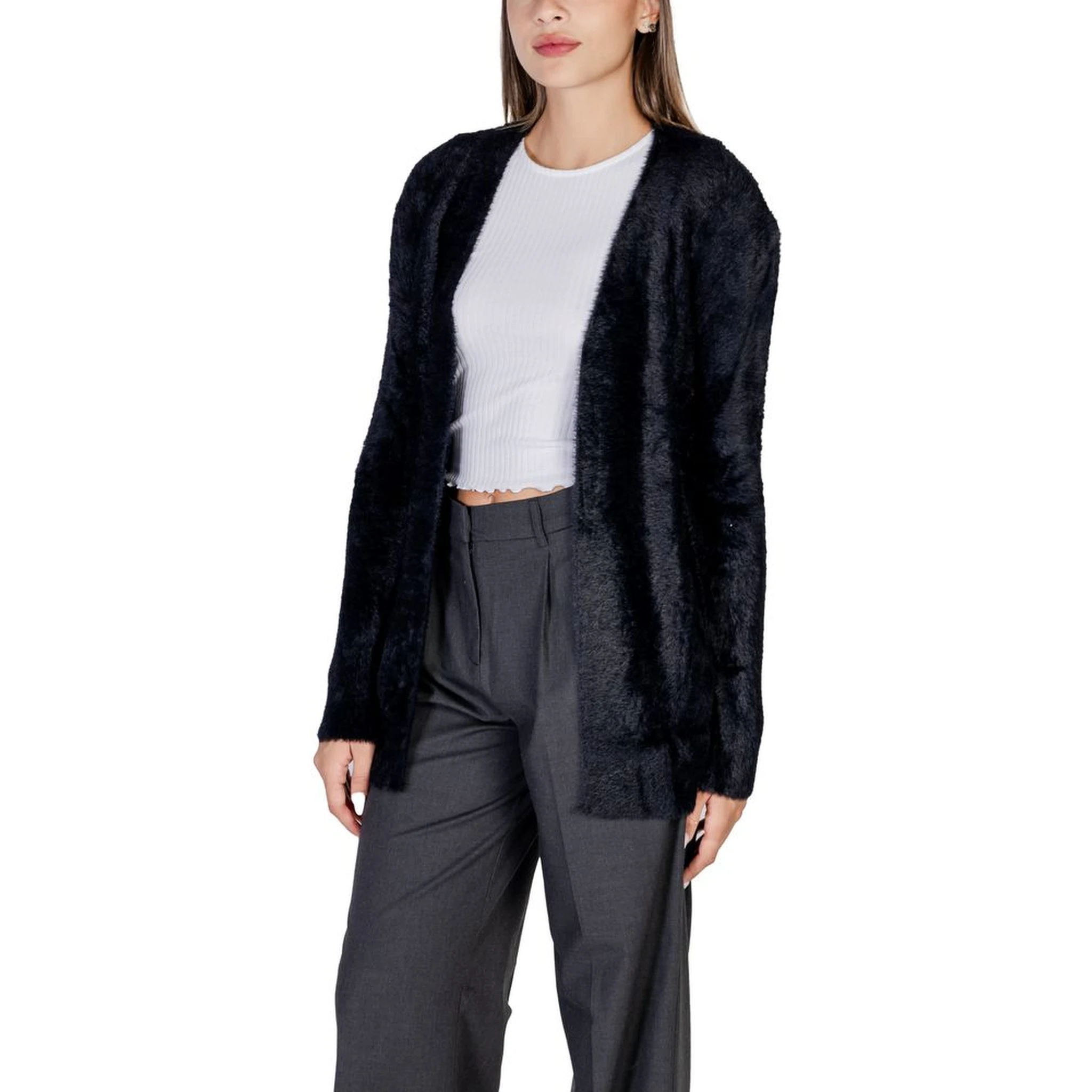 Black Polyamide Cardigan