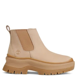 Beige Suede Leather Ankle Boots