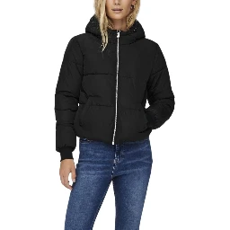 Black Polyester Shell Jacket