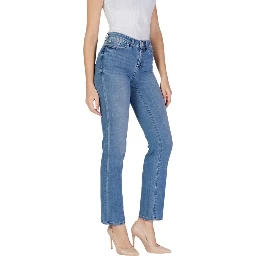 Light Blue Cotton Mom Jeans