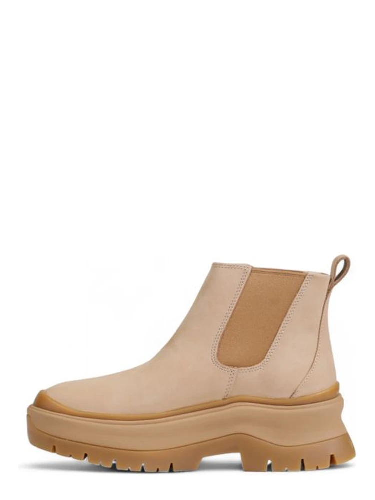 Beige Suede Leather Ankle Boots alternative