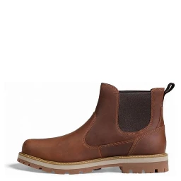 Brown Suede Leather Chelsea Boots