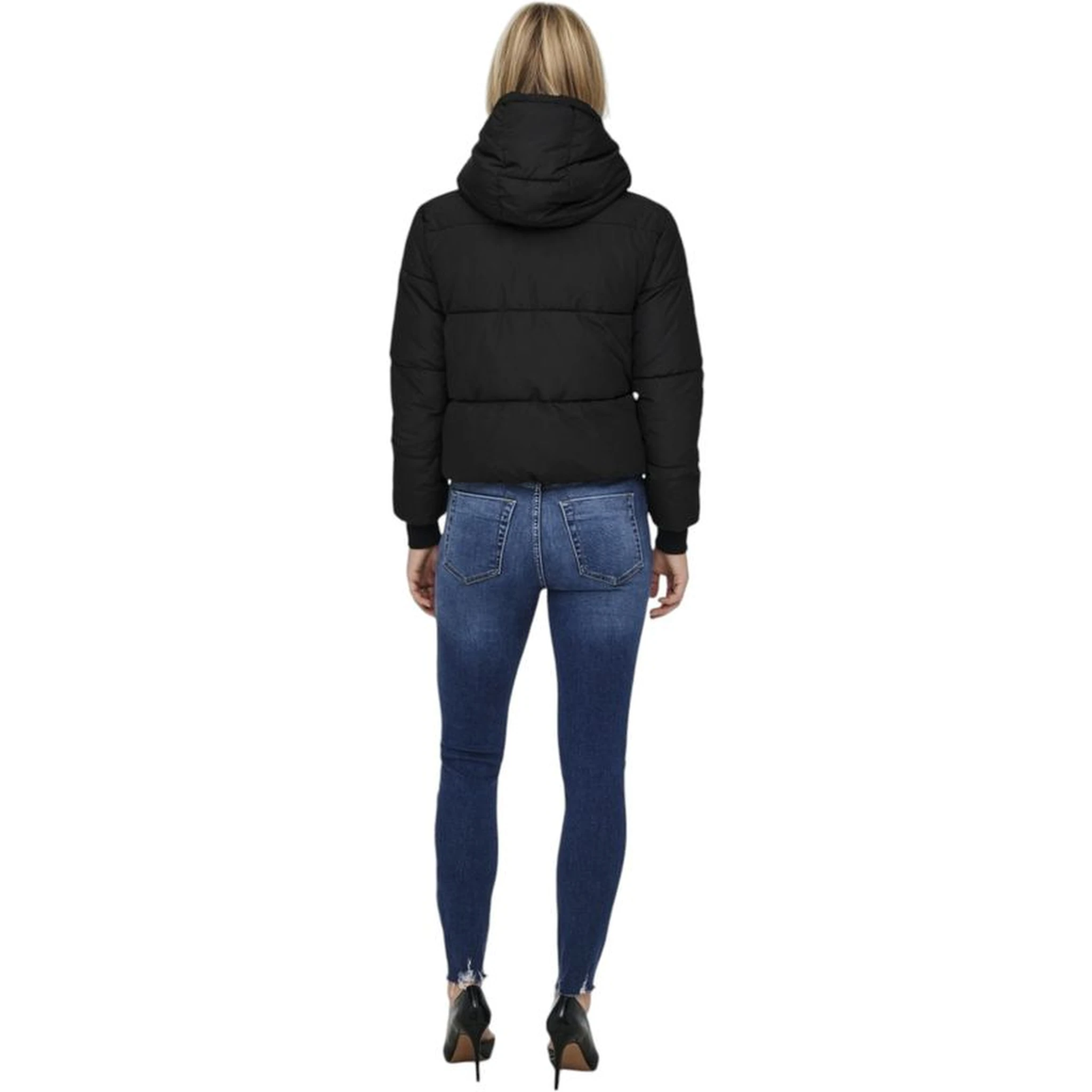 Black Polyester Shell Jacket