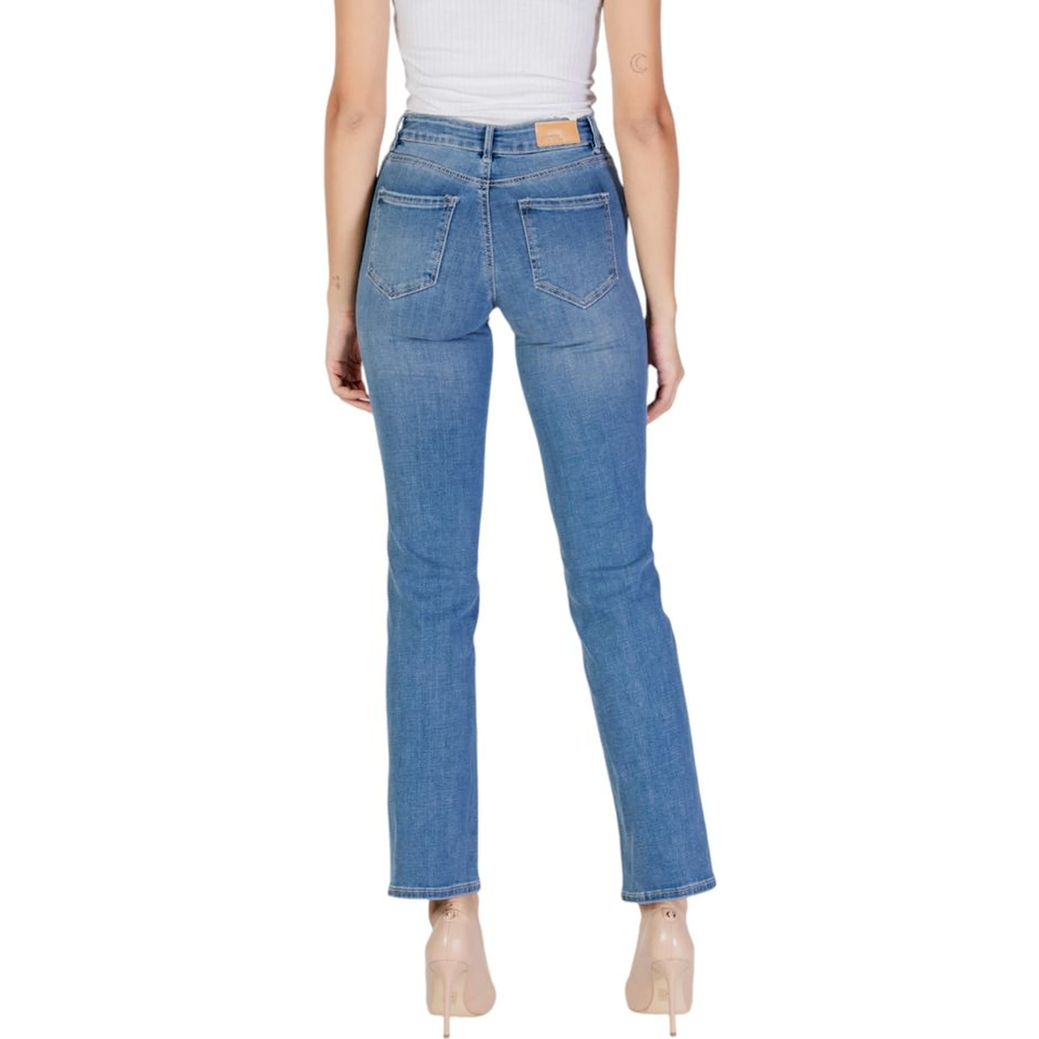 Light Blue Cotton Mom Jeans