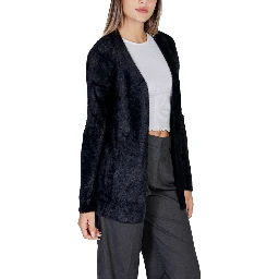Black Polyamide Cardigan