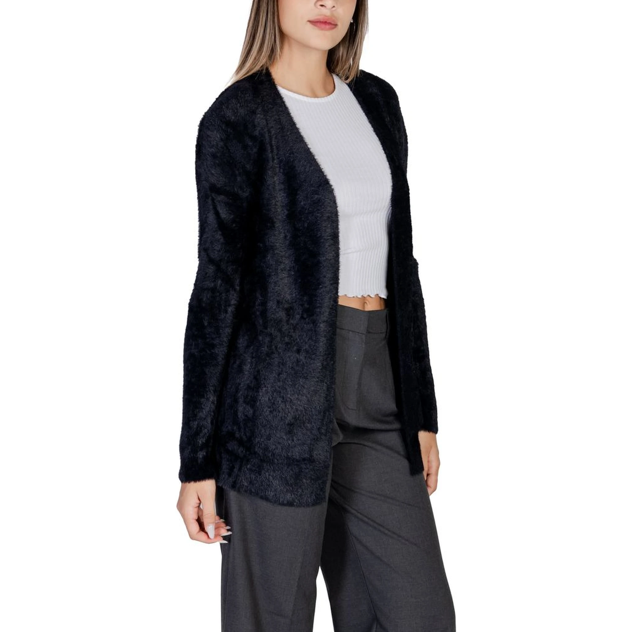Black Polyamide Cardigan