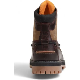 Brown Bio Based Fabric Lace-Up Boots