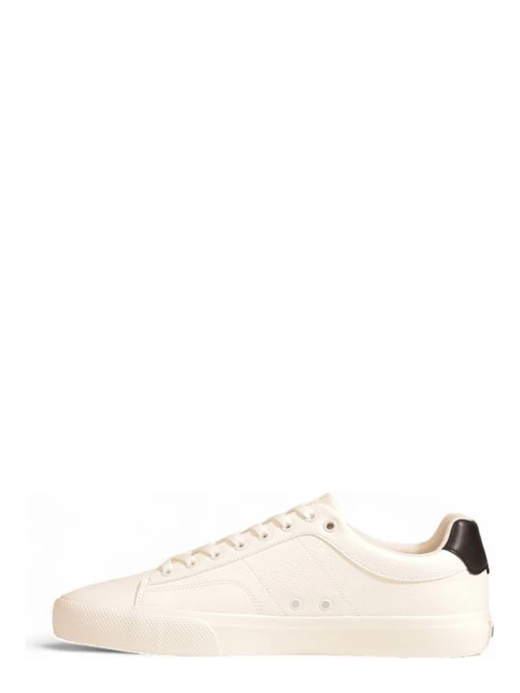 Cream Leather Low Top Sneakers alternative