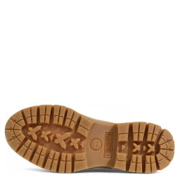 Beige Suede Leather Ankle Boots