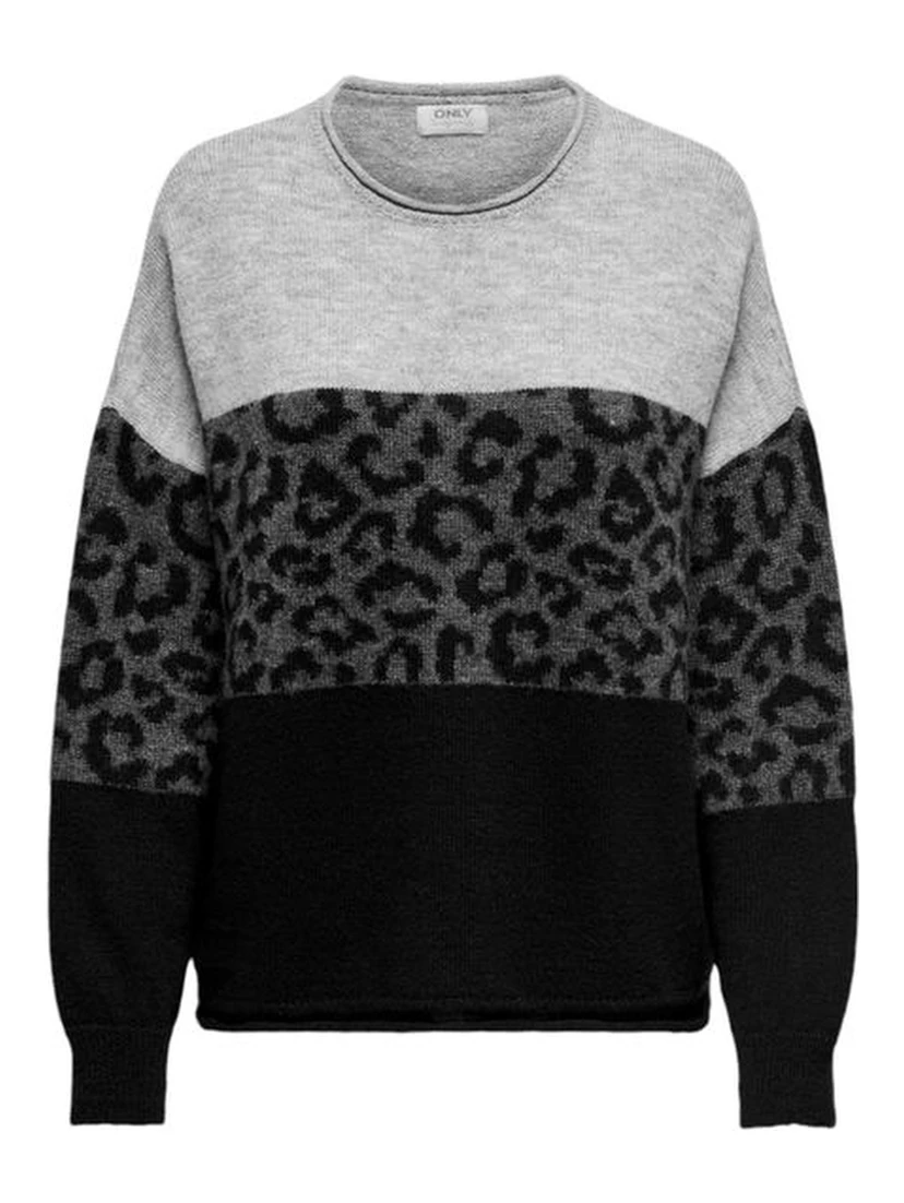 Gray Marabou Sweatshirt