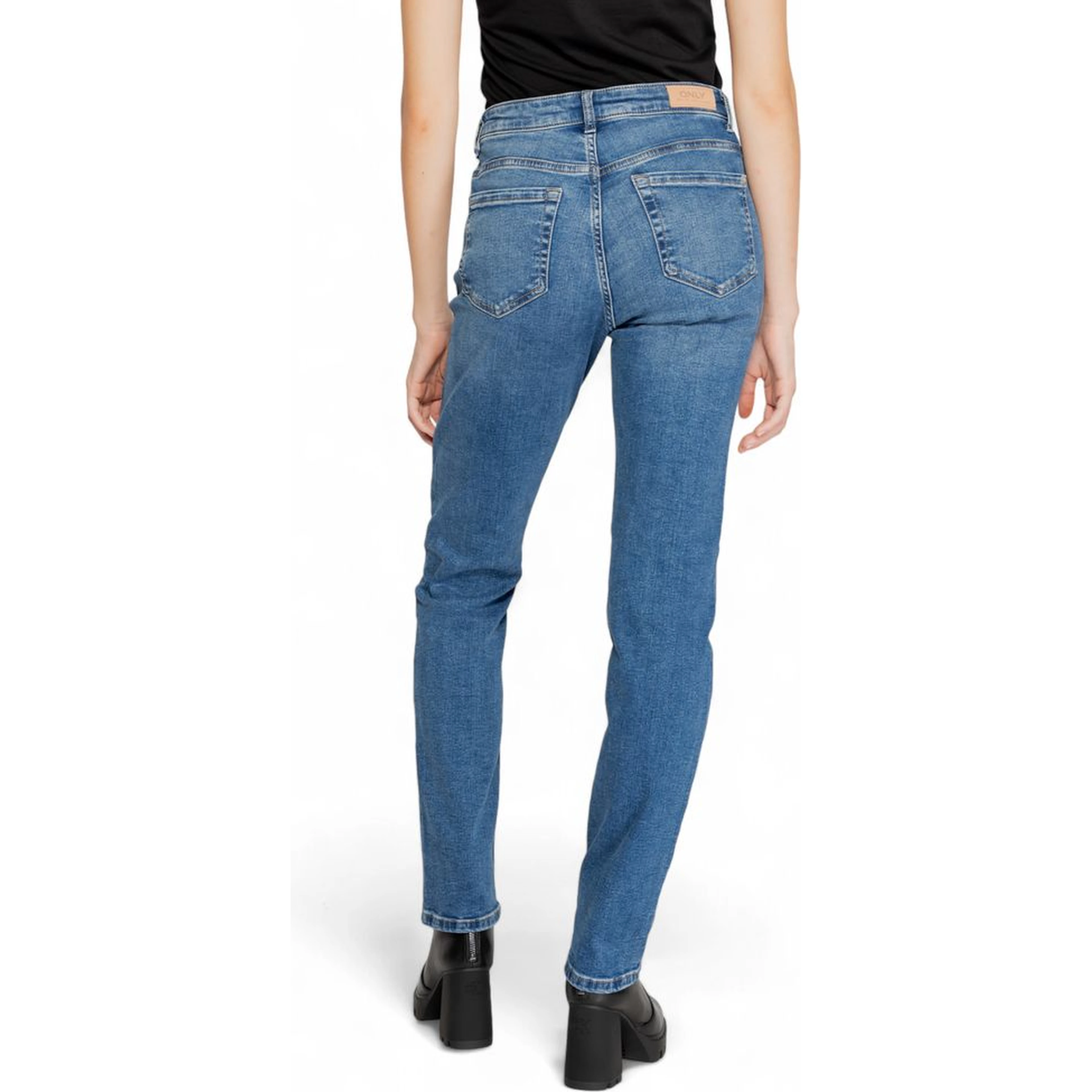 Blue Cotton Skinny Jeans