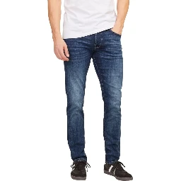 Blue Cotton Relaxed Fit Jeans
