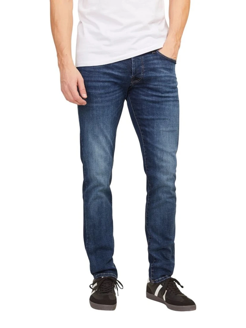 Blue Cotton Relaxed Fit Jeans