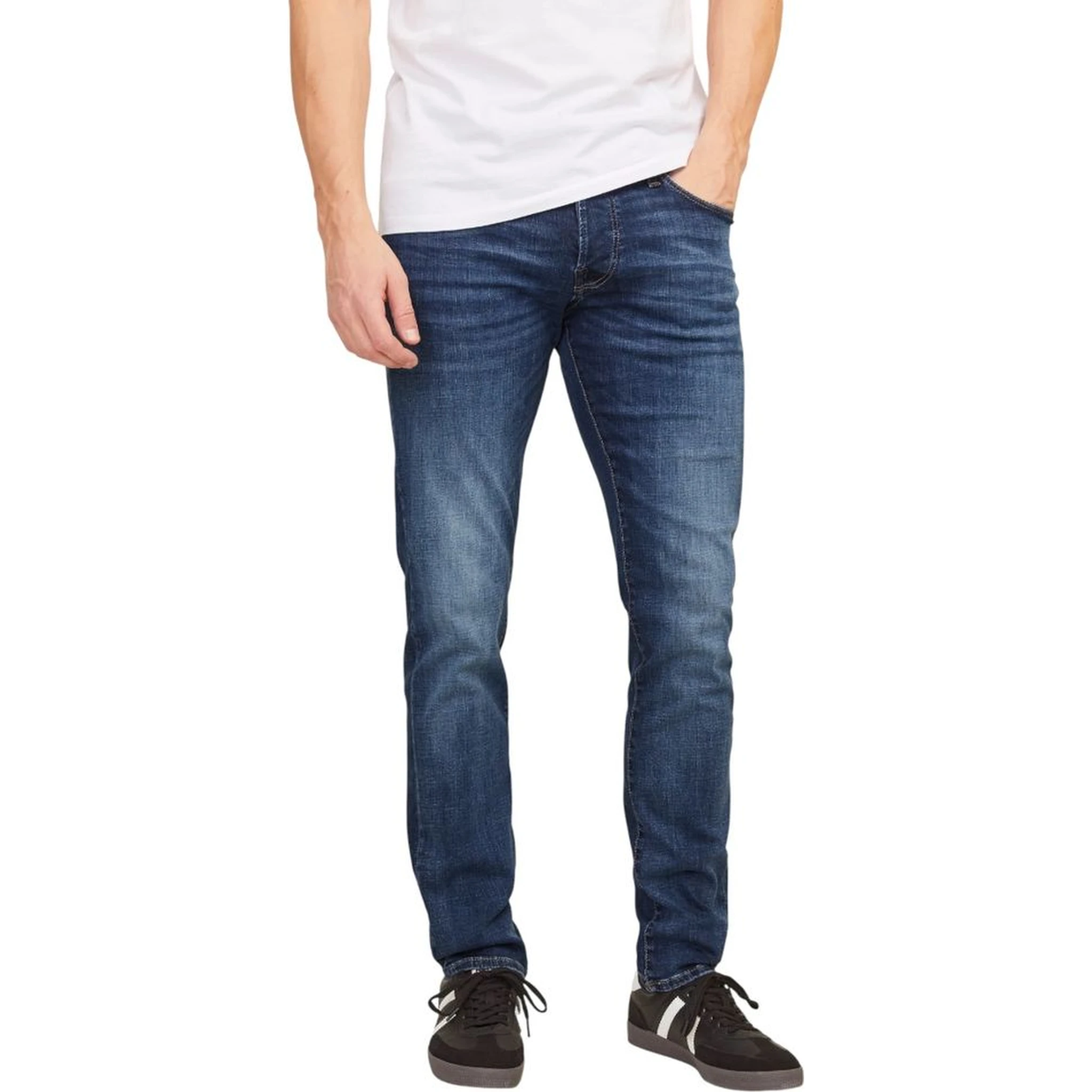 Blue Cotton Relaxed Fit Jeans