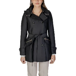 Black Polyester Parka