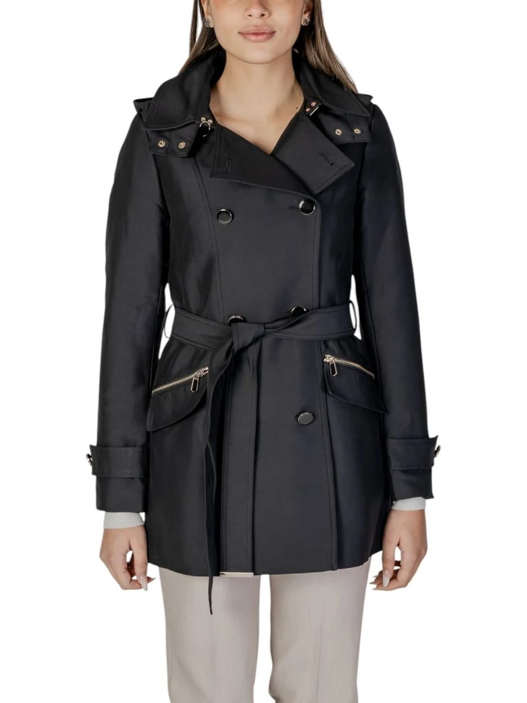 Black Polyester Parka