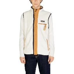 Cream Polyester Sleveless Jacket