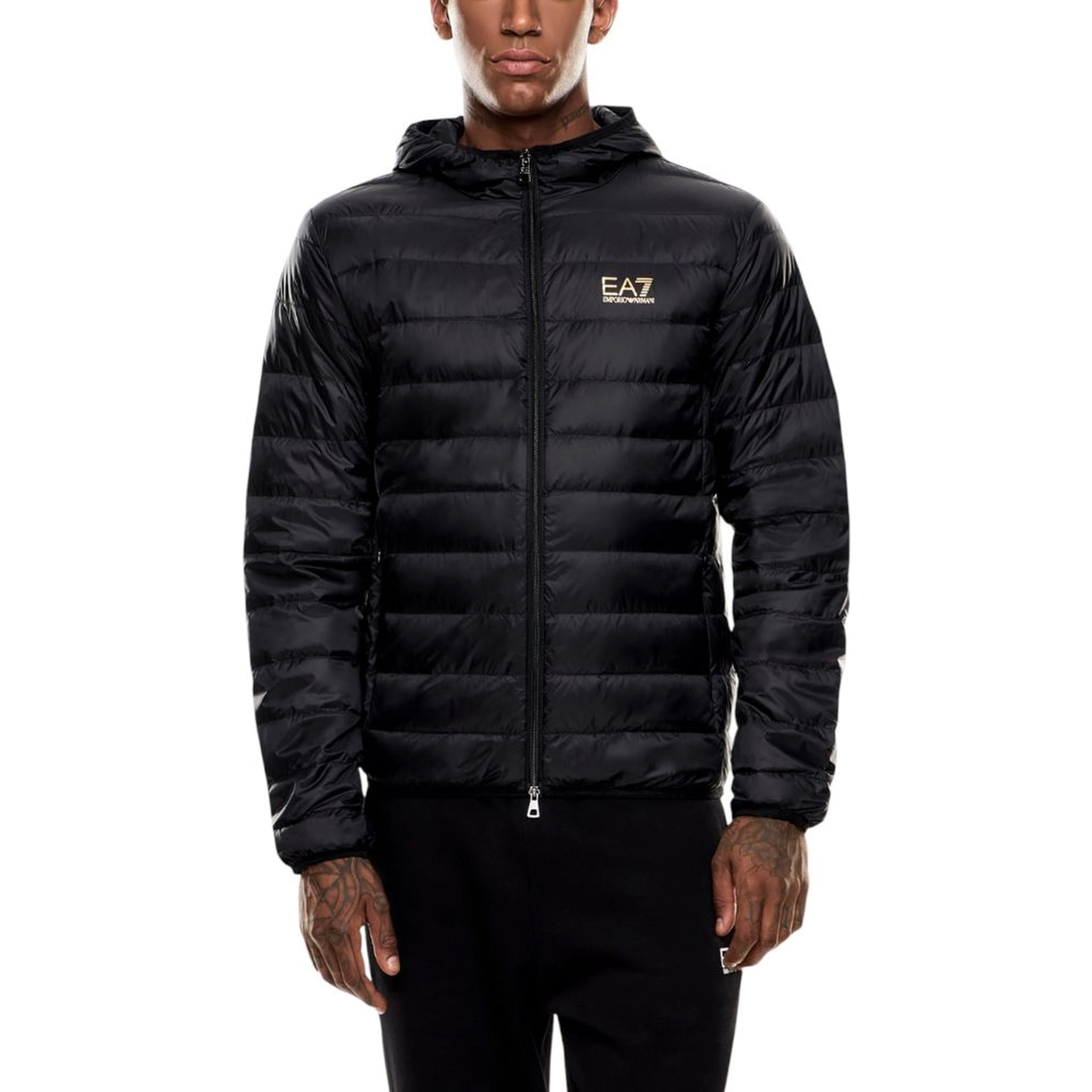 Bicolor Polyamide Full-Length Jacket